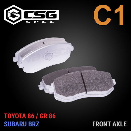 CSG Spec C1 Front Brake Pads for Toyota 86 / GR 86 / Subaru BRZ
