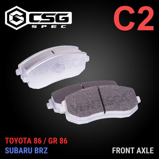 CSG Spec C2 Front Brake Pads for Toyota 86 / GR 86 / Subaru BRZ
