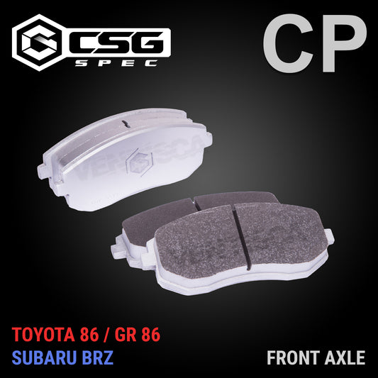 CSG Spec CP Front Brake Pads for Toyota 86 / GR 86 / Subaru BRZ