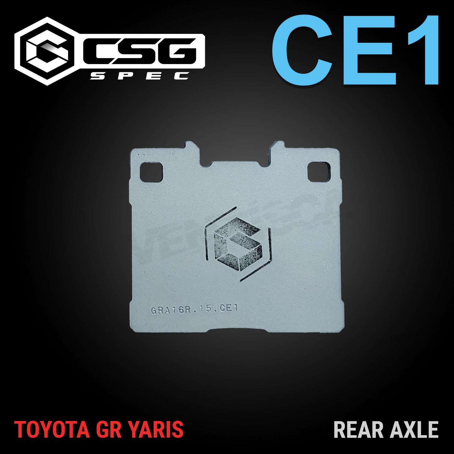 CSG Spec CE1 Rear Brake Pads for Toyota GR Yaris